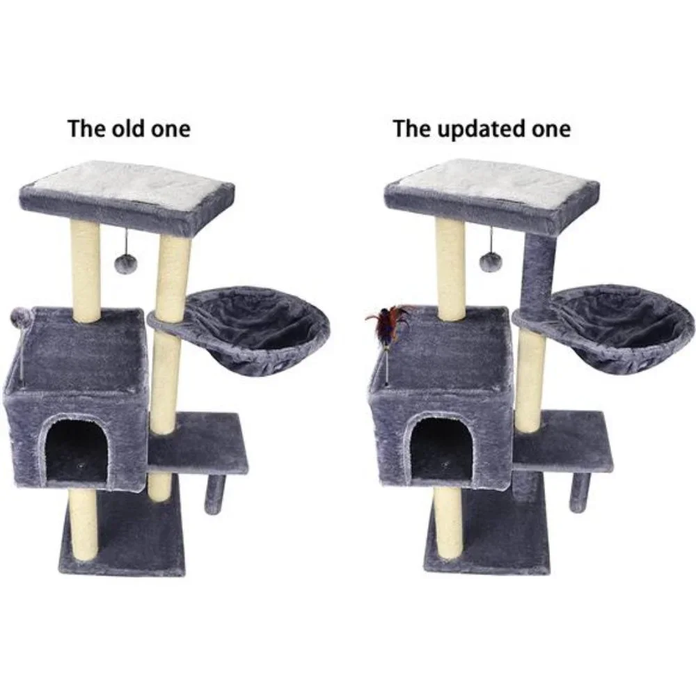Cat Tree has Scratching Toy with a Ball Activity Centre Cat Tower Furniture